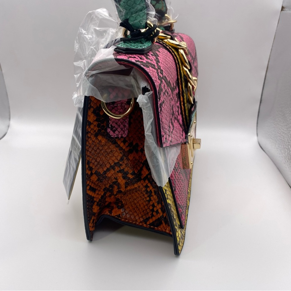 Aldo Women's Martis Totes Handbags Shoulder Strap Multi Color Animal Print - Picture 5 of 12